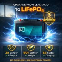 AA LiFePO � Automotive Battery M42 (NS40ZL / DIN45 Replacement)   12V  3 Years / 60,000 km Warranty