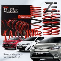 KYB Ultra-Flex Sport Spring Toyota Vios NCP150 (2013-2018) / NSP151 & Yaris 2019-Present (Full Set 4pcs) U-Flex Kayaba Performance Lowering