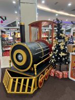 Train-Themed Display Booth