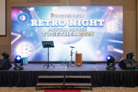 LED Panel Backdrop with Stage