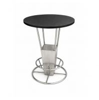 High Wooden Cocktail Table