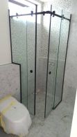 Corner Sliding Shower Screen (Matte Black)