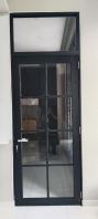 Aluminium French Swing Door (Clear Tempered Glass)