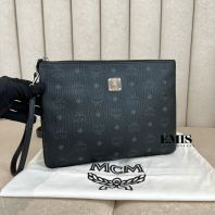 Mcm Visetos Clutch Bag- Preloved Luxury Bag