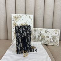 Dior Vertical Saddle Pouch- Preloved Luxury Bag