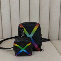 Louis Vuitton Taiga Rainbow Banube Messenger Bag M30332- Preloved Luxury Bag