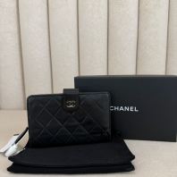 Chanel Lambskin Medium Long Wallet- Preloved Luxury Wallet Chanel Lambskin Medium Long Wallet- Preloved Luxury Wallet
