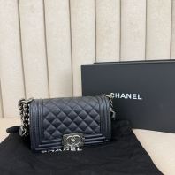 Chanel Caviar Leboy Small Navy- ���ƶ��ְ���