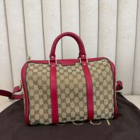 Gucci Canvas Boston Handbag- ���ƶ��ְ���