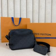 Louis Vuitton Monogram Shadow Trio Messenger M26713- Preloved Luxury Bag