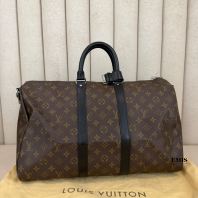 Louis Vuitton Monogram Macassar Keepall Bandouliere 45 M56711- Preloved Luxury Bag
