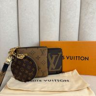 Louis Vuitton Monogram Reverse Trio Pouch M68756- Preloved Luxury Bag