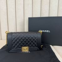 Chanel Caviar Leboy Medium Flap Bag- Preloved Luxury Bag