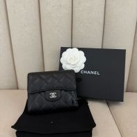Chanel Caviar Classic Compact Wallet- Kept Unused Luxury Wallet