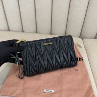 Miumiu Matelasse Pouch- Preloved Luxury Bag