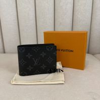 Louis Vuitton Monogram Eclipse Multiple Wallet M61695- Preloved Luxury Wallet