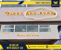 3D Box Up Backlit with PVC