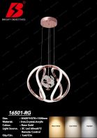 Modern Designer Pendant Lamp with 3 Colors and Remote - 16501/RG