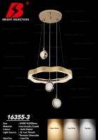 Modern Designer Pendant Lamp with 3 Colors and Remote - 16355/3