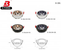 Eyeball Casing Black and Rose Gold B306/1-BK+RG (using GU10 bulb)