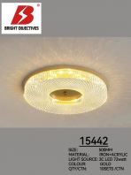 Modern Ceiling Light Wood Frame style with 3 Color Light - 15442 Modern Ceiling Light Wood Frame style with 3 Color Light - 15442