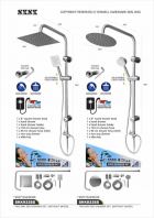 SKSK 2 WAY Stainless Steel Shower set with Bar - SKK833SS SKSK 2 WAY Stainless Steel Shower set with Bar - SKK833SS