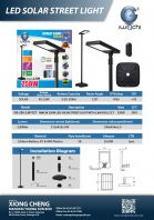 IWACHI 250W LED SOLAR STREET LIGHT 2.6M WITH POLE IWACHI 250W LED SOLAR STREET LIGHT 2.6M WITH POLE