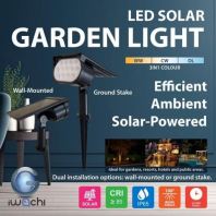 IWACHI LED Solar Garden Light 10W 3in1 Color (3501) IWACHI LED Solar Garden Light 10W 3in1 Color (3501)
