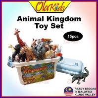OLAKIDS  Animals Set Kids Children Animals Play Set Box Permainan Haiwan Dengan Kotak
