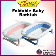 OLAKIDS Large Baby Bath Tub For Newborn Foldable Folding Bath Tub Besen Mandi Bayi
