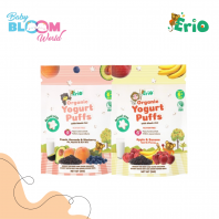 Erio Organic Black Rice Yogurt Puffs - Apple Banana/Peach, Avocado & Blueberry 15g