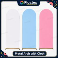 Metal Arch Stand with Stretch Cloth Cover | Wedding Backdrop Arch | Event Display Stand | Round Top Arch Frame Metal Arch Stand with Stretch Cloth Cover | Wedding Backdrop Arch | Event Display Stand | Round Top Arch Frame