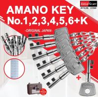 7 KUNCI* KUNCI AMANO No.1,2,3,4,5,6,K untuk Kunci Amano PR-600 123456 K Kunci Stesen Amano