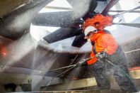 Preventive cooling tower servicing