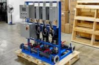 Triplex booster pump skid