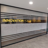 Die Cut Glass Door Sticker | Cut Out Colour Sticker