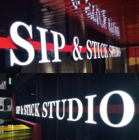 3D Led Frontlit Box Up Signage