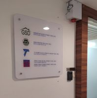 Acrylic Signage With Sticker