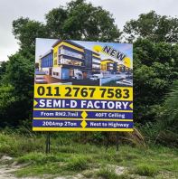 Industrial Property Marketing Billboard Signage Malaysia