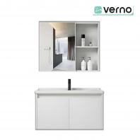 VERNO Bathroom Honeycomb Aluminium Basin Cabinet With Mirror Cabinet | VBC JL6000-60W