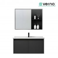 VERNO Bathroom Honeycomb Aluminium Basin Cabinet With Mirror Cabinet | VBC JL6001-60B