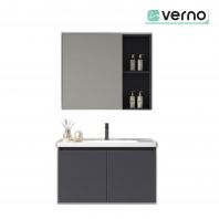 VERNO Bathroom Honeycomb Aluminium Basin Cabinet With Mirror Cabinet | VBC T001-63 SPC