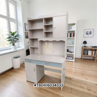 Wooden Study Desk with Bookshelf Wooden Study Desk with Bookshelf