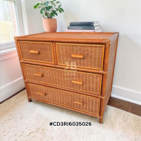 [SOLD] Good Quality Rattan Chest Drawer