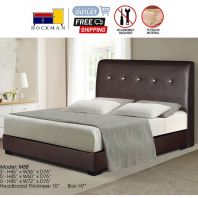 Bed Frame Divan PVC Leather Single / Super Single / Queen / King Furniture 11-17