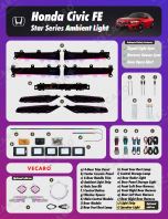 Honda Civic FE Star Series Ambient Light