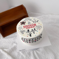 Stranger Things Sugar Printing Cake Design