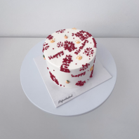 Get Rich Wording Cake Design ����