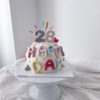 Fondant Firework and Number Ball Shape Cake Design