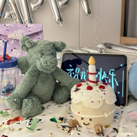 Cute Jellycat Birthday Candle Cake
